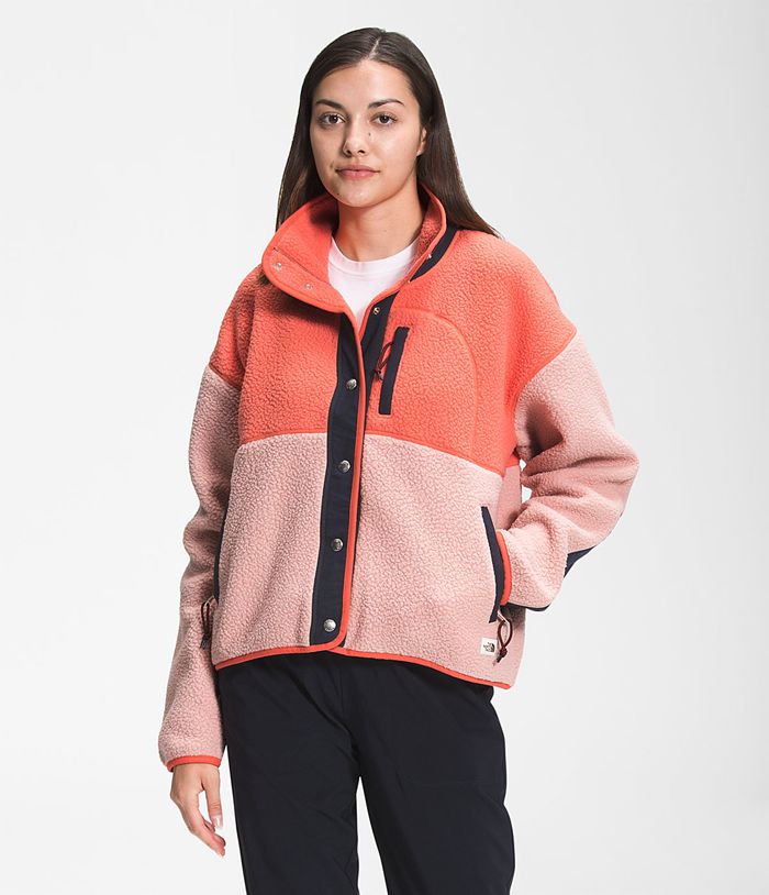 The North Face Softshell Jacket Cragmont Fleece Orange/Rose - Womens - Thailand TDXHJ-7589